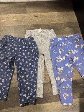 Carter's Navy Floral Print Girls' Leggings
